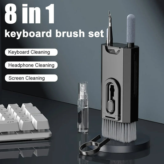 8-in-1 Cleaning Kit for Keyboards, Screens, Earphones